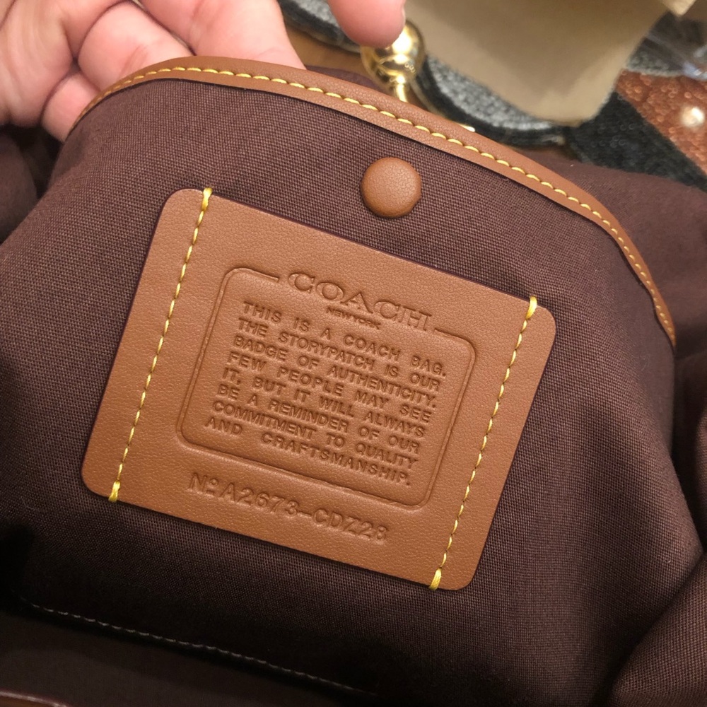 ✨Coach Brown Straw Kisslock Frame 27✨ - Picture 8 of 12